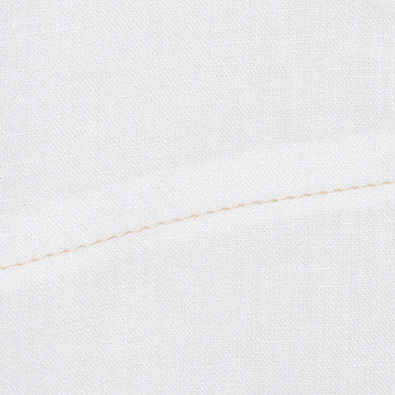 LINEN BLOUSE WITH STITCH 詳細画像 アイボリー 6