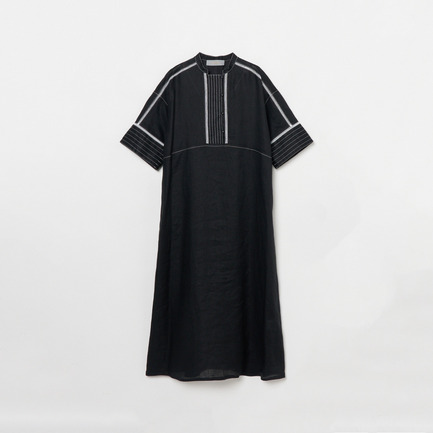 LINEN DRESS WITH STITCH