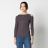 DIAGONAL LONG SLEEVE TOP 詳細画像