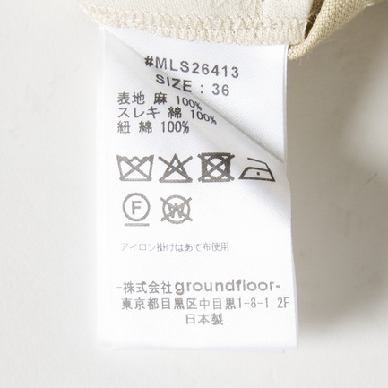 TUCK STITCHED PANTS 詳細画像 ベージュ 7