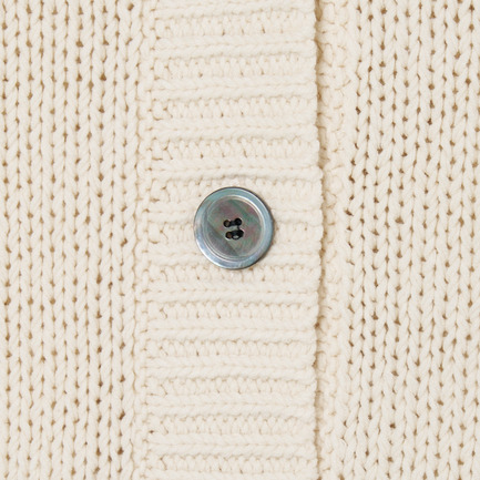 BULKY COTTON CARDIGAN 詳細画像 アイボリー 5