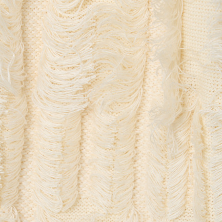 BRIGHT COTTON FRINGE JACKET 詳細画像 アイボリー 6