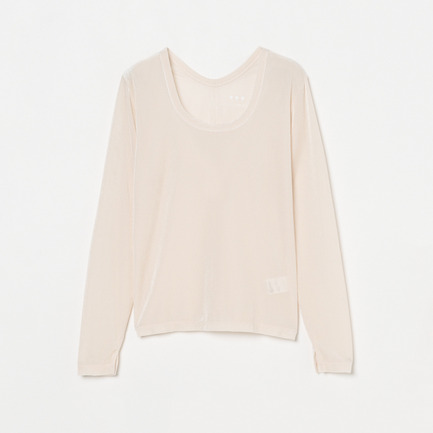 SHEER VELOUR LONG SLEEVE TEE