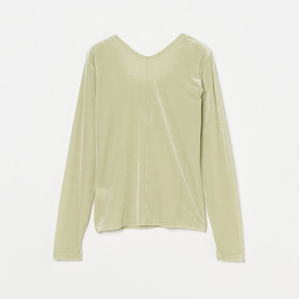 SHEER VELOUR LONG SLEEVE TEE 詳細画像 ライトグリーン 1
