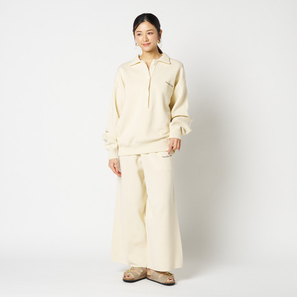 KNIT WIDE PANTS 詳細画像 アイボリー 12