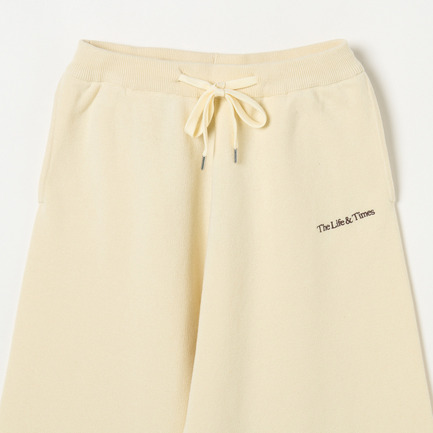 KNIT WIDE PANTS 詳細画像 アイボリー 2