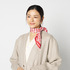 SILK SCARF A WAVE PRINT 詳細画像