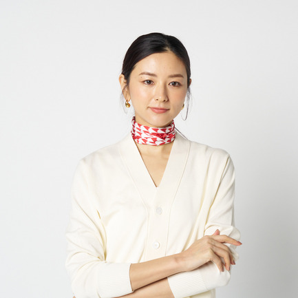 SILK SCARF A WAVE PRINT 詳細画像 レッド 6