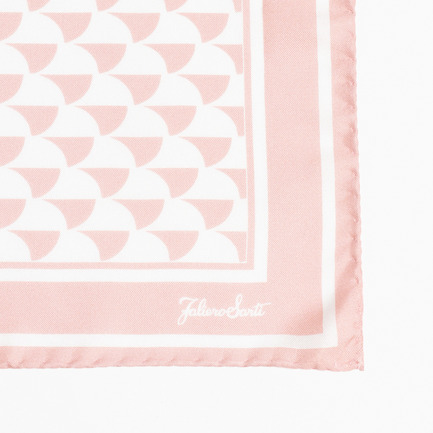 SILK SCARF A WAVE PRINT 詳細画像 ピンク 2