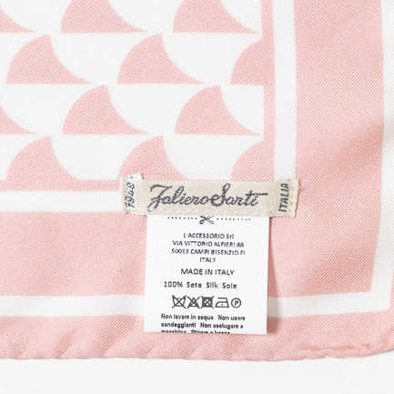 SILK SCARF A WAVE PRINT 詳細画像 ピンク 5