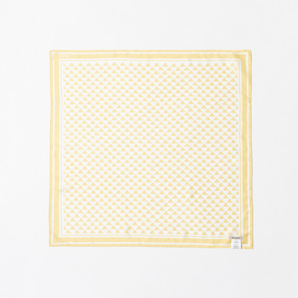 SILK SCARF A WAVE PRINT 詳細画像 クリーム 1