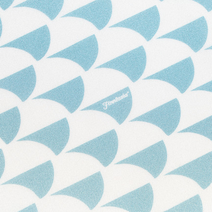 SILK SCARF A WAVE PRINT 詳細画像 スカイブルー 3