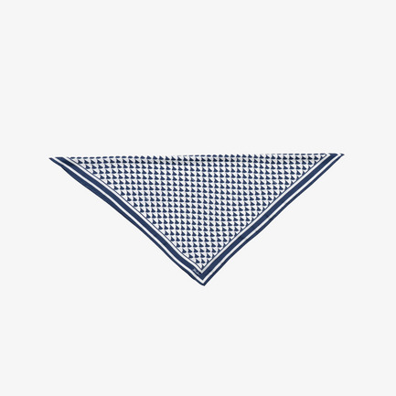 SILK SCARF A WAVE PRINT 詳細画像 ネイビー 2