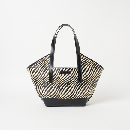 RAFFIA EFECT WAVE TOTE