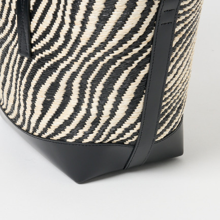 RAFFIA EFECT WAVE TOTE 詳細画像 ブラック 6
