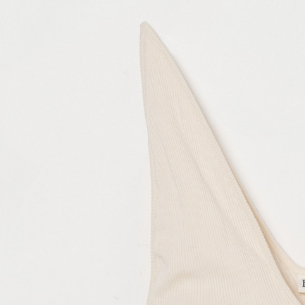 Twist cotton V-neck tanktop 詳細画像 アイボリー 3