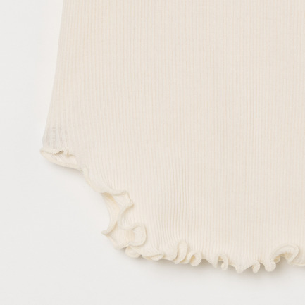 Twist cotton V-neck tanktop 詳細画像 アイボリー 4