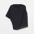 Crepe jersey asym T-shirt 詳細画像