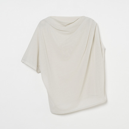 Crepe jersey asym T-shirt