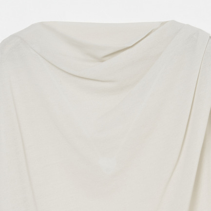 Crepe jersey asym T-shirt 詳細画像 ライトグレー 3