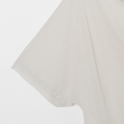 Crepe jersey asym T-shirt 詳細画像 ライトグレー 4