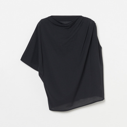 Crepe jersey asym T-shirt