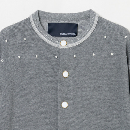 EMBROIDERY CREW CARDIGAN 詳細画像 ライトグレー 2