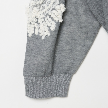 EMBROIDERY CREW CARDIGAN 詳細画像 ライトグレー 3