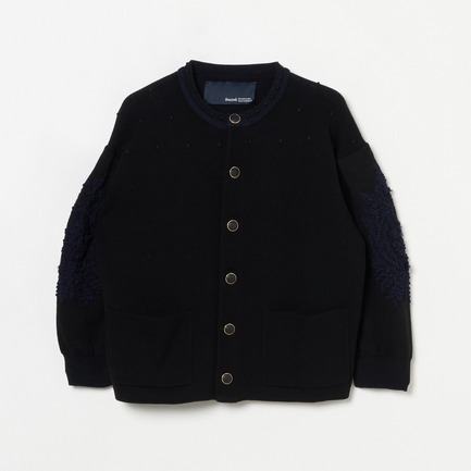 EMBROIDERY CREW CARDIGAN