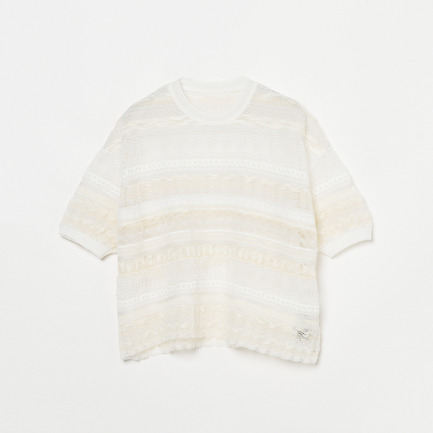 RANDOM BORDER LACE C/N