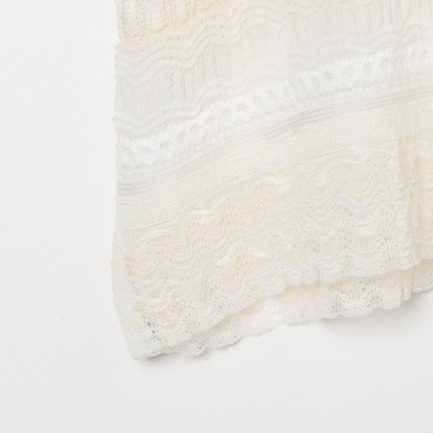 RANDOM BORDER LACE C/N 詳細画像 ホワイト 4
