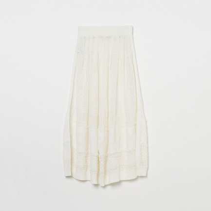 LACE FLAIR SKIRT 詳細画像 アイボリー 2