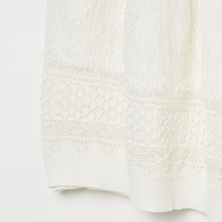LACE FLAIR SKIRT 詳細画像 アイボリー 5