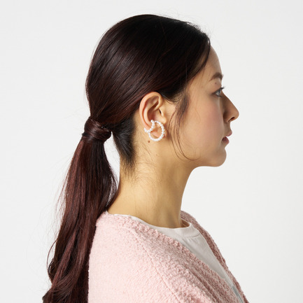 FW PEARL EARCUFF DOUBLE 詳細画像 ホワイト 8
