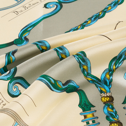 SILK SCARF 88x88 詳細画像 ライトグレー 4