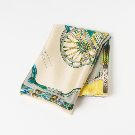 SILK SCARF 88x88 詳細画像 ライトグレー 6