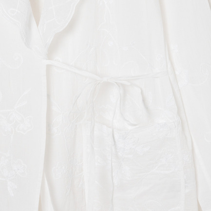 ORGANZA AARI EMBROIDERY JACKET 詳細画像 ホワイト 5