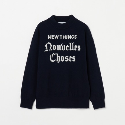 INTARSIA LOGO KNIT (NEW THINGS)