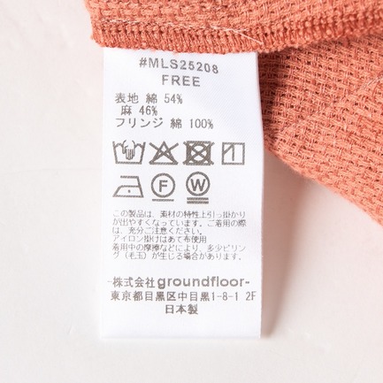PANAMA FRINGE SHIRTS 詳細画像 オレンジ系 7
