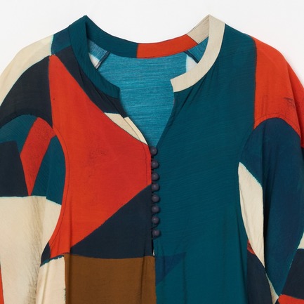 GEOMETRIC SLEEVE DRESS 詳細画像 ネイビー 2