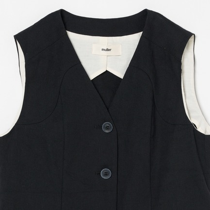 LINO VEST 詳細画像 ブラック 2