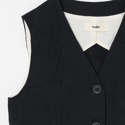 LINO VEST 詳細画像 ブラック 3