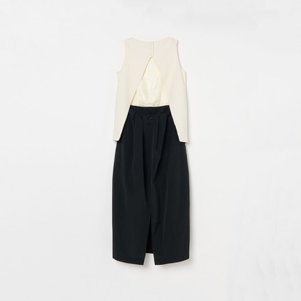 TWO TONE DRESS 詳細画像 アイボリー 1