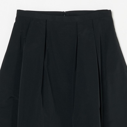 CURVED PLEATED SKIRT BLK 詳細画像 ブラック 2