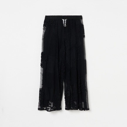 LACE WIDE PANTS 詳細画像 ブラック 1