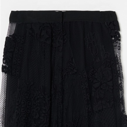 LACE WIDE PANTS 詳細画像 ブラック 2