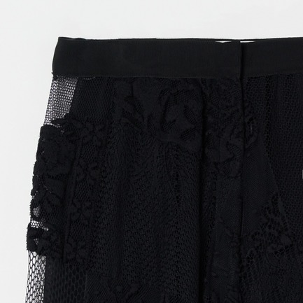 LACE WIDE PANTS 詳細画像 ブラック 3