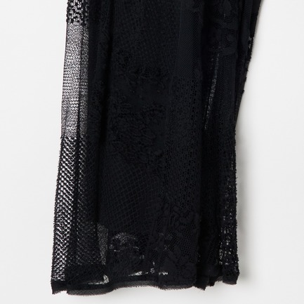 LACE WIDE PANTS 詳細画像 ブラック 4