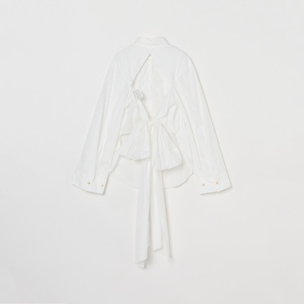 BACK OPEN SHIRT 詳細画像 ホワイト 1