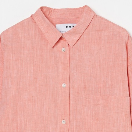Cotton linen shirt 詳細画像 レッド 2